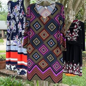MSK geometric deign dress XL